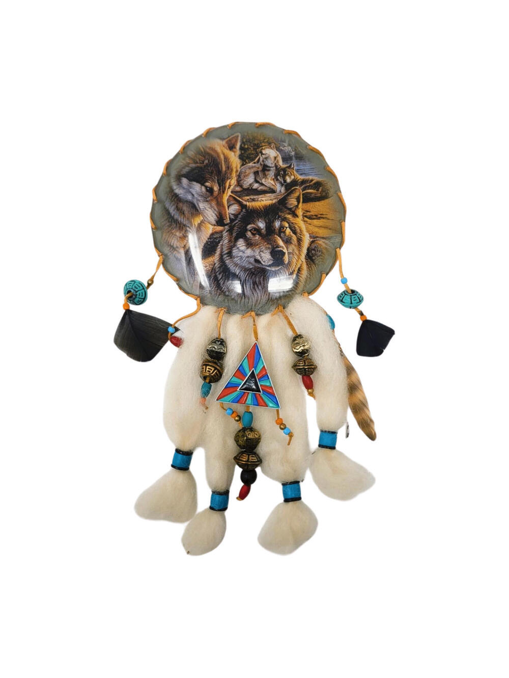 Hamilton Collection Watchful Guardian BLESSINGS OF THE SACRED WOLF Dreamcatcher